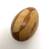 Fancy Old Czech Darning Egg, Inlaid Wood