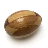 Fancy Old Czech Darning Egg, Inlaid Wood