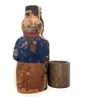 Painted Cardboard Candy Container Man, Presumed c. 1920s German