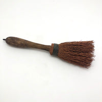 Primitive Straw Brush with Unfinished Wood Handle