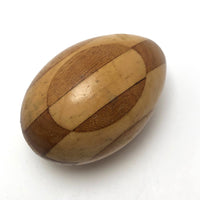 Fancy Old Czech Darning Egg, Inlaid Wood