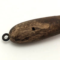 Primitive Straw Brush with Unfinished Wood Handle