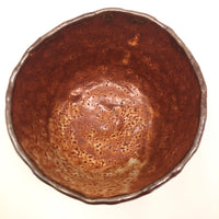 Hand-formed Shino-glazed Footed Bowl