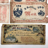 19th Century Public School Certificates of Merit