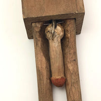 Carved Wooden Folk Art Mechanical Dirty Hitler