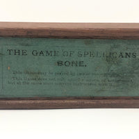 Extraordinary Antique Bone Spellicans in Original Box