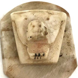 Tiny Alaskan Inuit Carved Bone Bear Head Charm