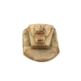 Tiny Alaskan Inuit Carved Bone Bear Head Charm