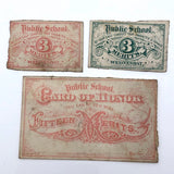 19th Century Public School Certificates of Merit
