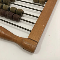 Rainbow Colored Vintage Wooden Abacus with Handle