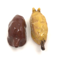 Charming Pottery Mouse and Mole - A Pair