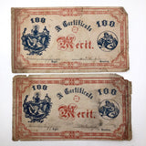 19th Century Public School Certificates of Merit