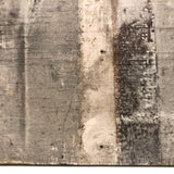 $895 Section Black on White Old Painted Wooden Sign