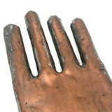 Cool Welded Copper Hand-Shaped Folk Art Flask/Sculpture