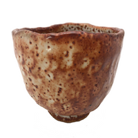 Hand-formed Shino Glazed Tea Bowl or Chawan