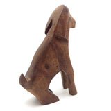 Elegant, Soulful, Hand-carved Dog