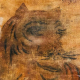 Marvelous Large Early Tiger in Landscape Theorem Painting