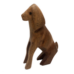 Elegant, Soulful, Hand-carved Dog