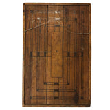 Beautiful Antique Double-Sided Game Board with Numbered Squares and Penciled Details