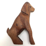 Elegant, Soulful, Hand-carved Dog