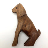 Elegant, Soulful, Hand-carved Dog