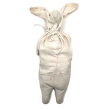 Very Sweet Old Handmade White Rabbit Child's Hot Water Bottle Holder