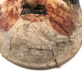 Colorfully Hand-painted Old Papier Mache Mask