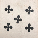 Three Clubs, Antique Playing Cards, Presumed Belgian, Late 18th C.