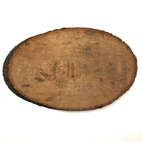 King's Automotive Service Handmade Sign on Log Slice