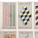 Complete Set of 25 Ogden's Optical Illusion Cards, 1920s