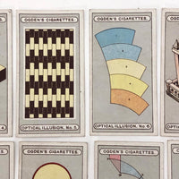 Complete Set of 25 Ogden's Optical Illusion Cards, 1920s