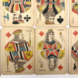 Beautiful Antique Swedish Playing Cards, c1893, Complete 52 Card Deck