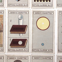 Complete Set of 25 Ogden's Optical Illusion Cards, 1920s