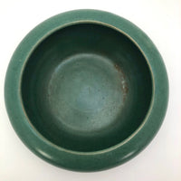 Matte Green Arts and Crafts Bowl, Presumed Zanesville