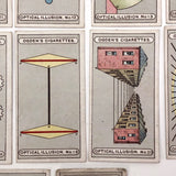 Complete Set of 25 Ogden's Optical Illusion Cards, 1920s