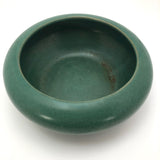 Matte Green Arts and Crafts Bowl, Presumed Zanesville