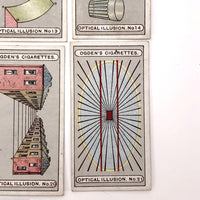 Complete Set of 25 Ogden's Optical Illusion Cards, 1920s