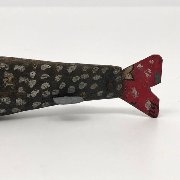 Wonderful Old Handmade Tin and Painted Wood Ice Fishing Lure – critical EYE Finds
