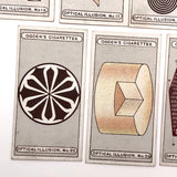 Complete Set of 25 Ogden's Optical Illusion Cards, 1920s