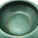 Matte Green Arts and Crafts Bowl, Presumed Zanesville