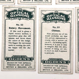 Complete Set of 25 Ogden's Optical Illusion Cards, 1920s