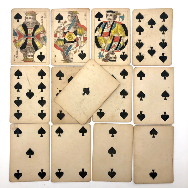 rare antique playing cards Beautiful Antique Swedish Playing Cards, c1893, Complete 52 Card Deck – critical EYE Finds