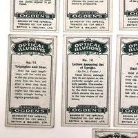 Complete Set of 25 Ogden's Optical Illusion Cards, 1920s