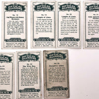 Complete Set of 25 Ogden's Optical Illusion Cards, 1920s