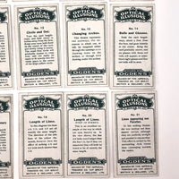 Complete Set of 25 Ogden's Optical Illusion Cards, 1920s