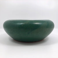 Matte Green Arts and Crafts Bowl, Presumed Zanesville
