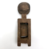 Old Carved Wooden Ball (Jug!) in Cage Whimsy with Ball on Top