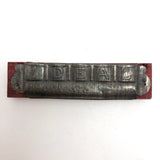 P. Pohl "IDEAL" Antique Wood and Tin Harmonica
