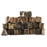 Gorgeous Old Carved Wooden Printing Letters (23)