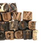 Gorgeous Old Carved Wooden Printing Letters (23)